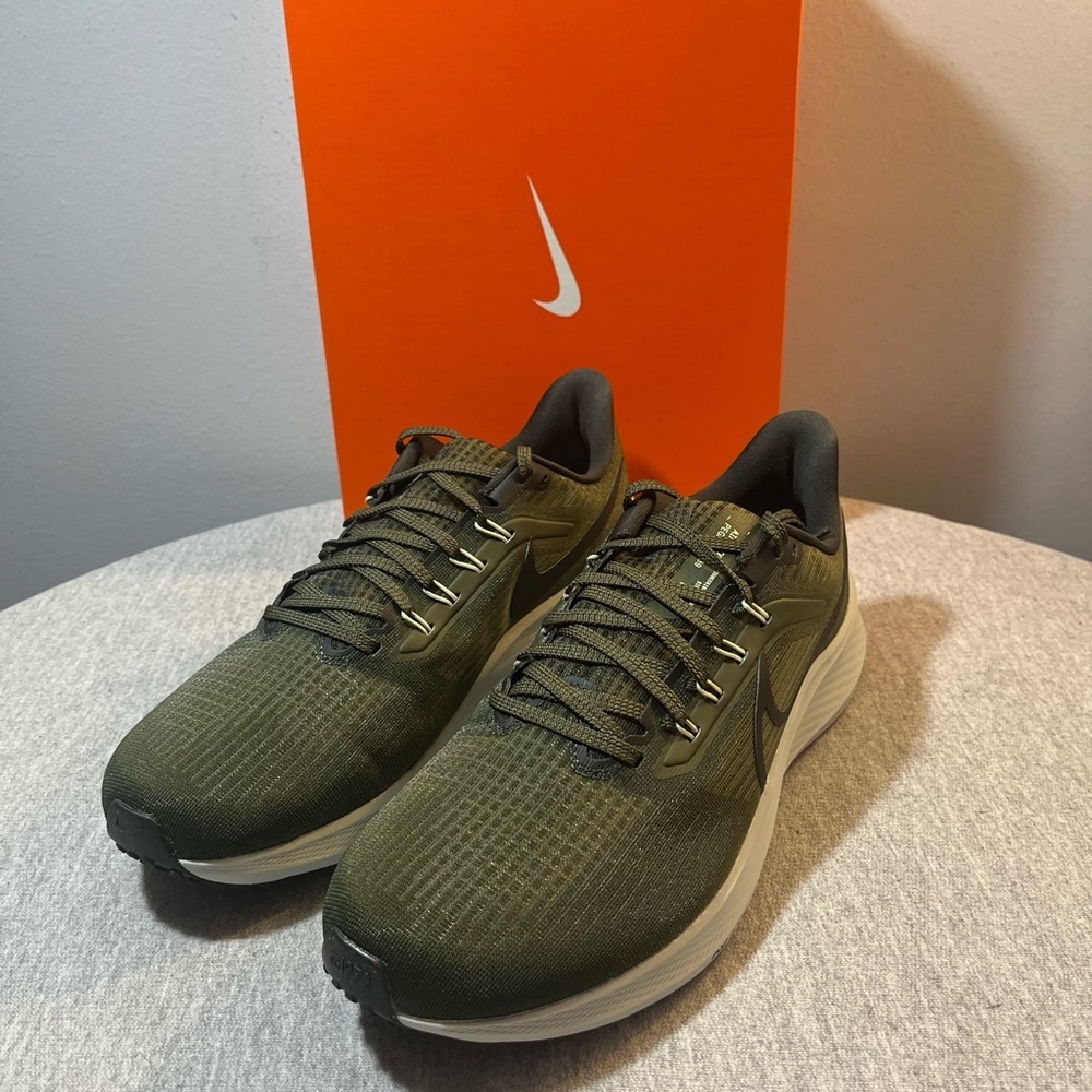 Nike Air Zoom Pegasus 39 Cargo Khaki Running Men's Shoe Size 12 DH4071-300​ - Picture 9 of 11